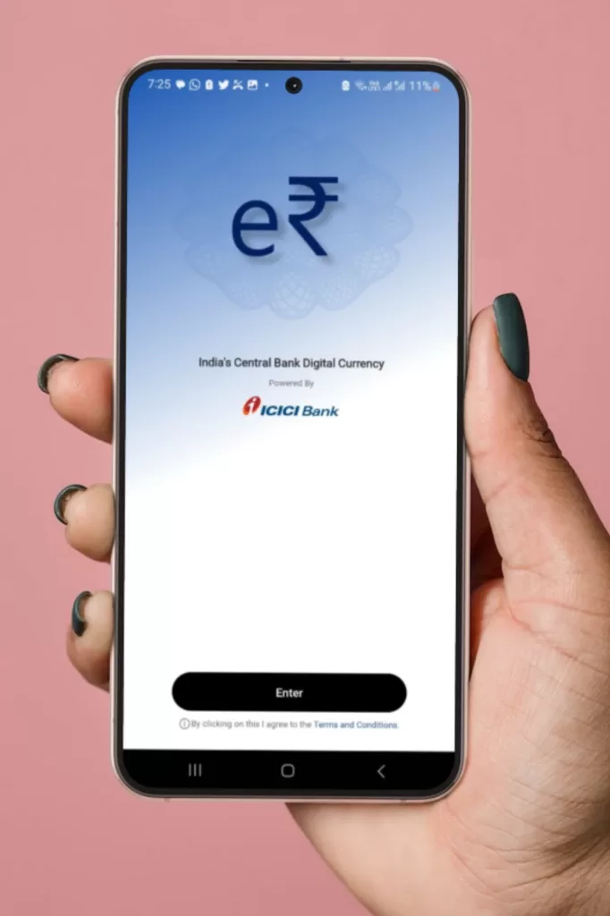 e-Rupee CBDC Application Registration Step 1